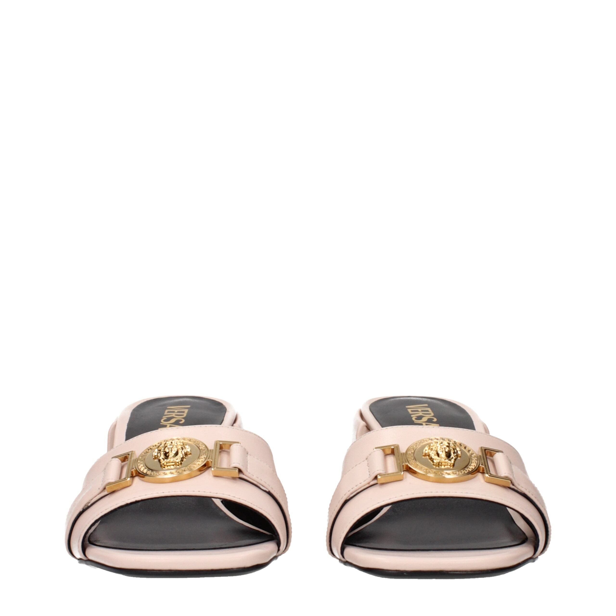 Versace Pink Leather Platforms