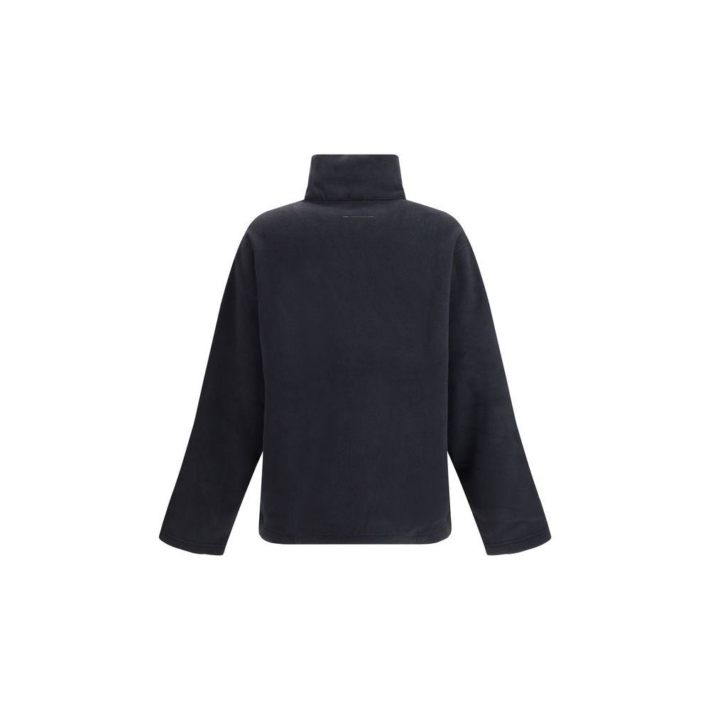 MM6 Black Polyester Sweatshirt