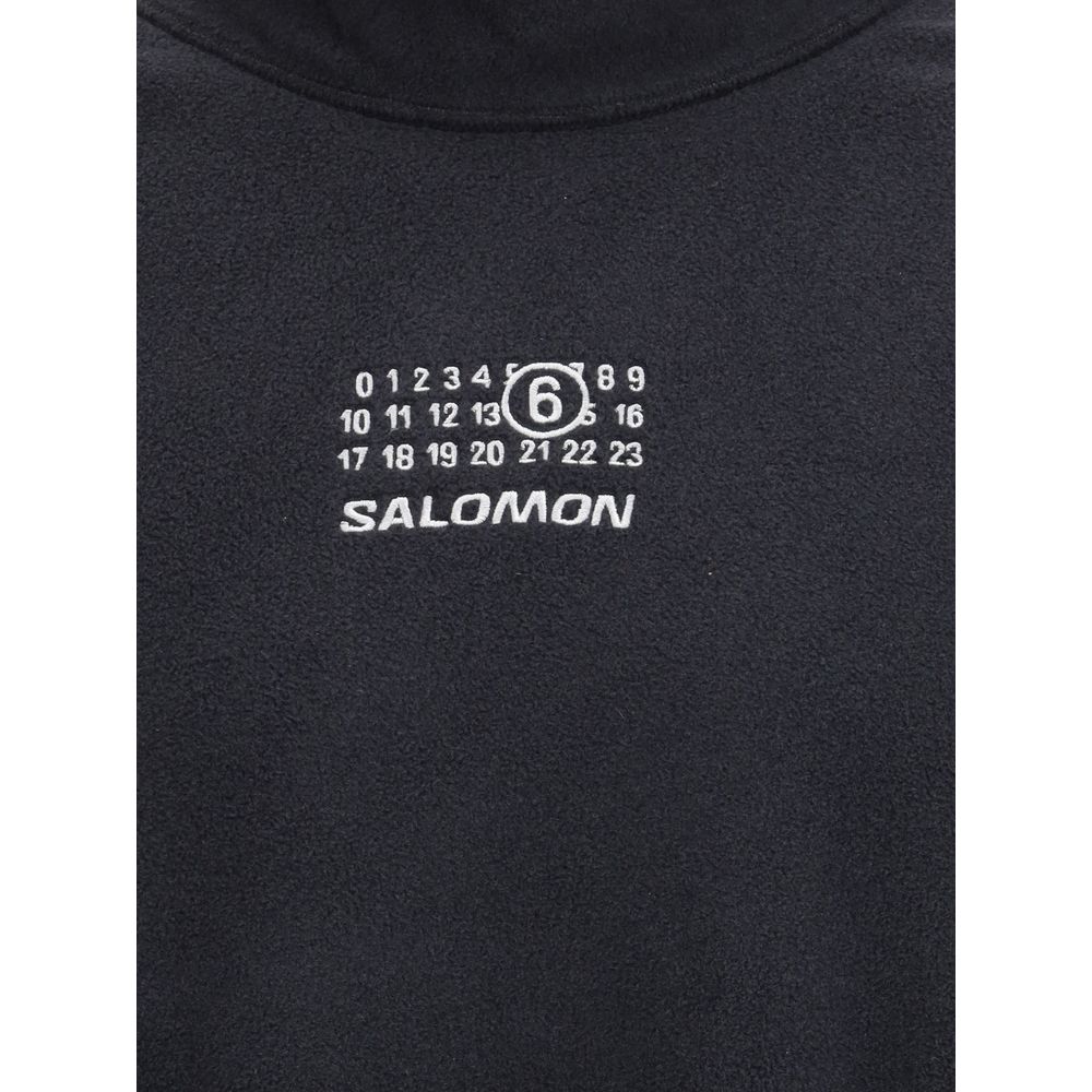 MM6 Black Polyester Sweatshirt