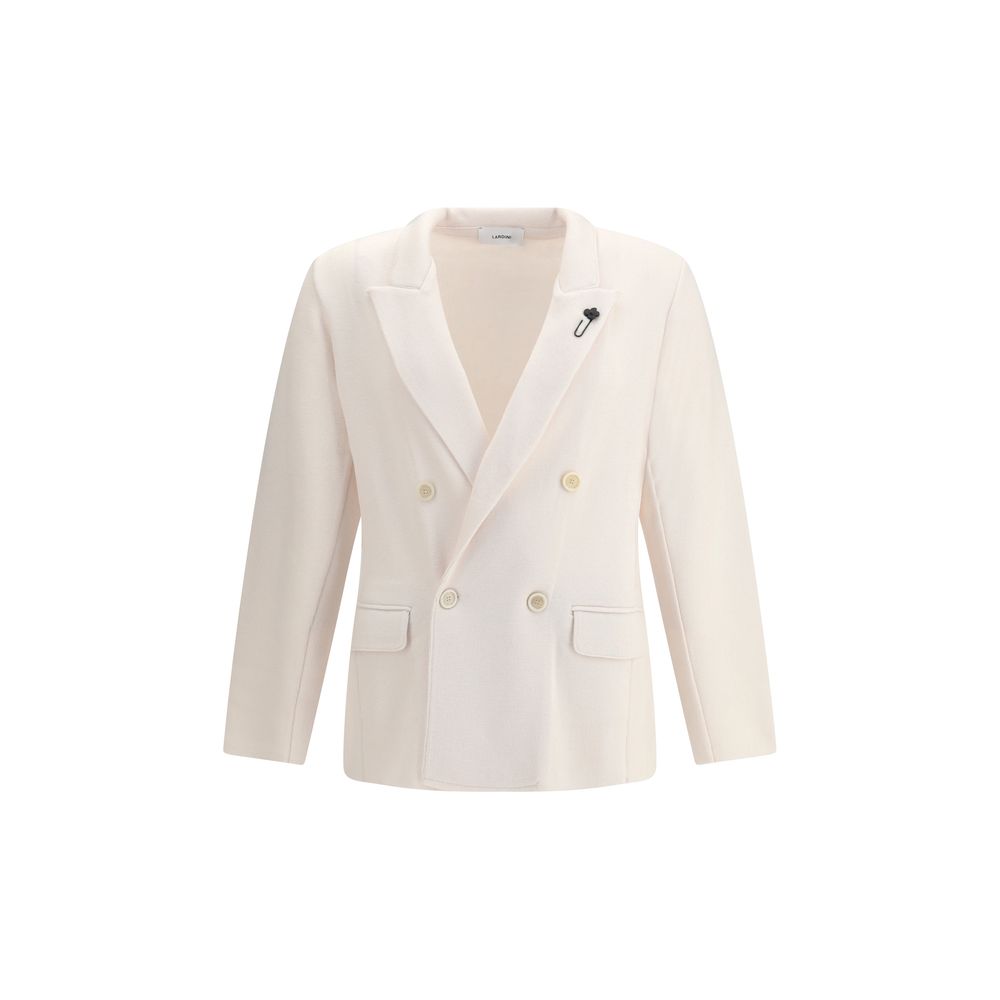 Lardini Cream Wool Coat