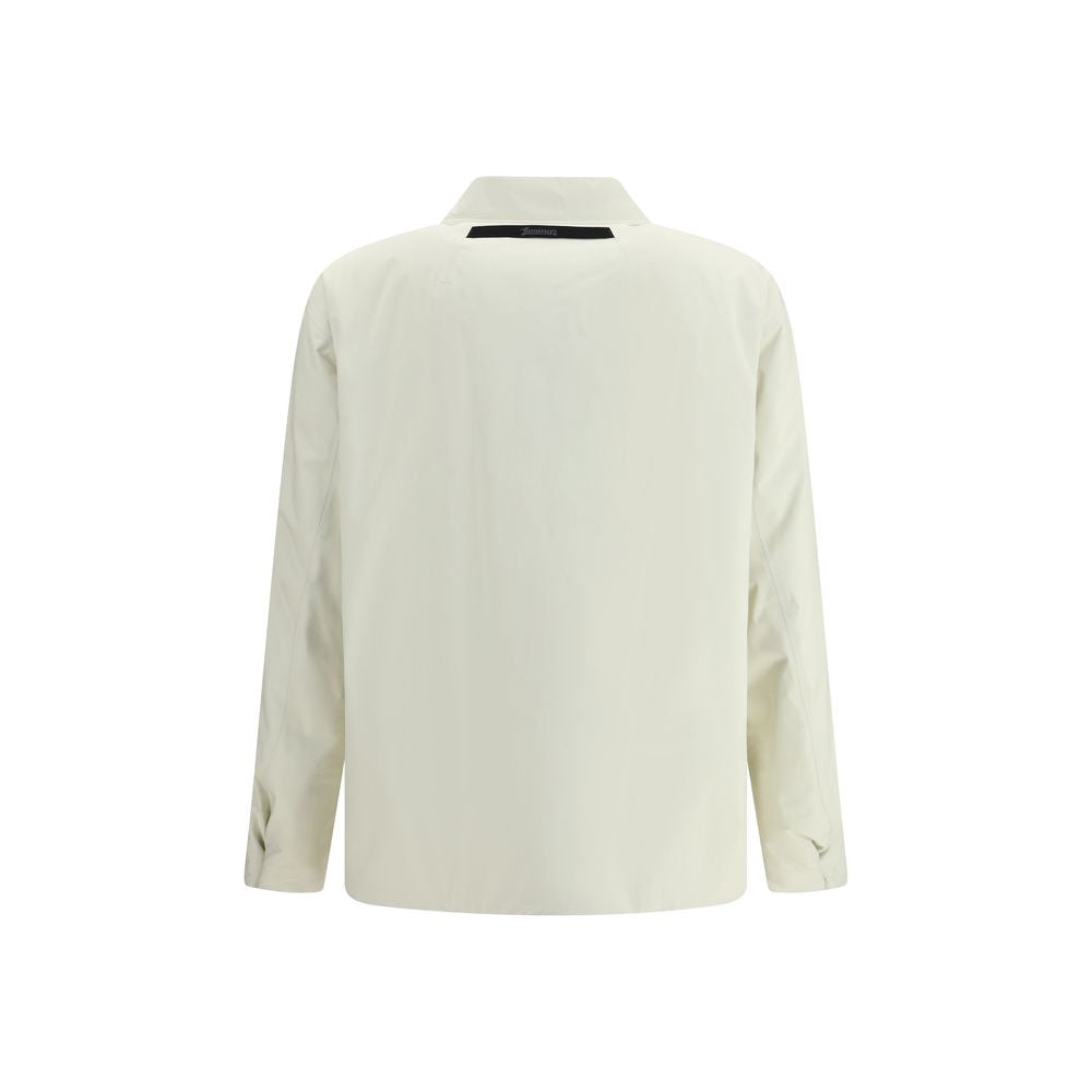 LAMINAR Cream Nylon Full-Length Jacket