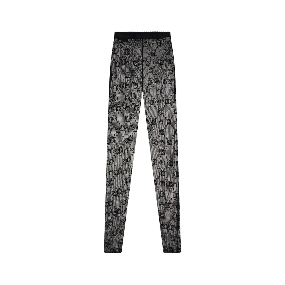 Marine Serre Black Polyamide Socks