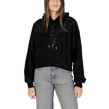 County of Milan Black Cotton Hoodie
