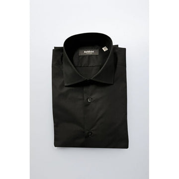 Baldinini Trend Black Cotton Men's Shirt
