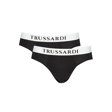 Trussardi Black Cotton Underwear