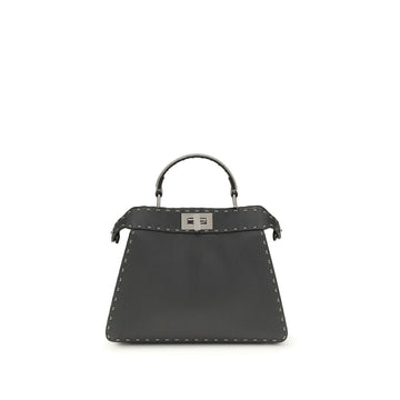 Fendi Gray Leather Handbag