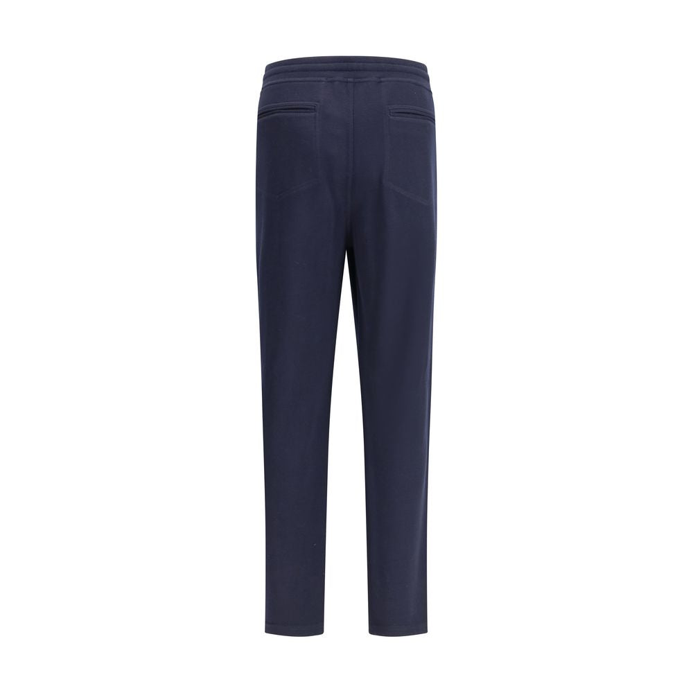 Brunello Cucinelli Blue Cashmere Casual Pants