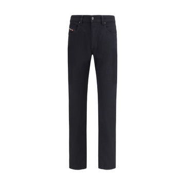 Diesel Black Cotton Slim Fit Jeans