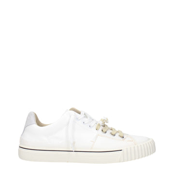Maison Margiela White Leather Low Top Sneakers