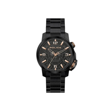 Police Black Stainless Steel Dress Watch
