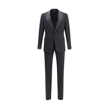 Giorgio Armani Black Fleece Wool Tuxedo