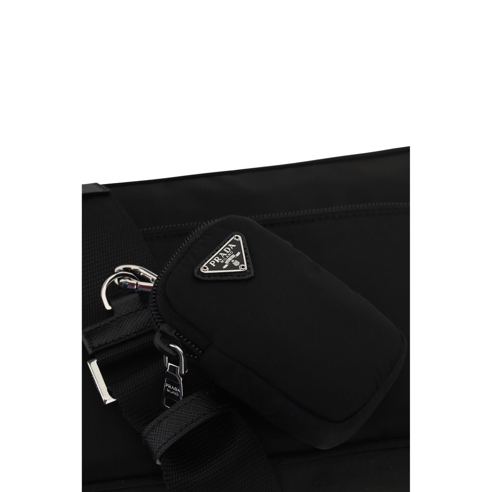 Prada Black Nylon Shoulder Bag