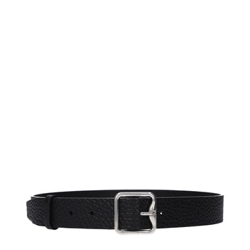 Burberry Black Leather Regular Belt