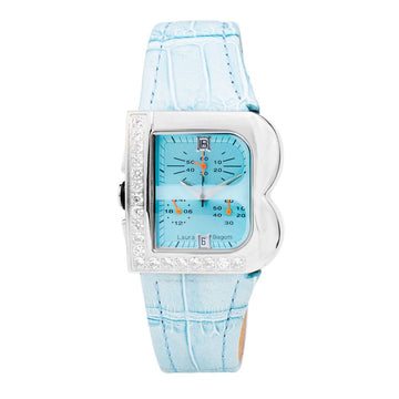 Laura Biagiotti Blue Leather Dress Watch