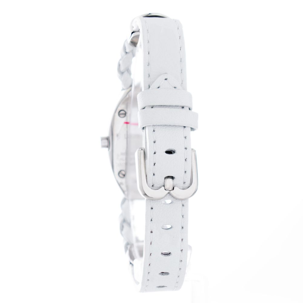 Laura Biagiotti White Leather Dress Watch