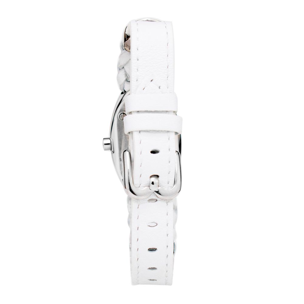 Laura Biagiotti White Leather Dress Watch