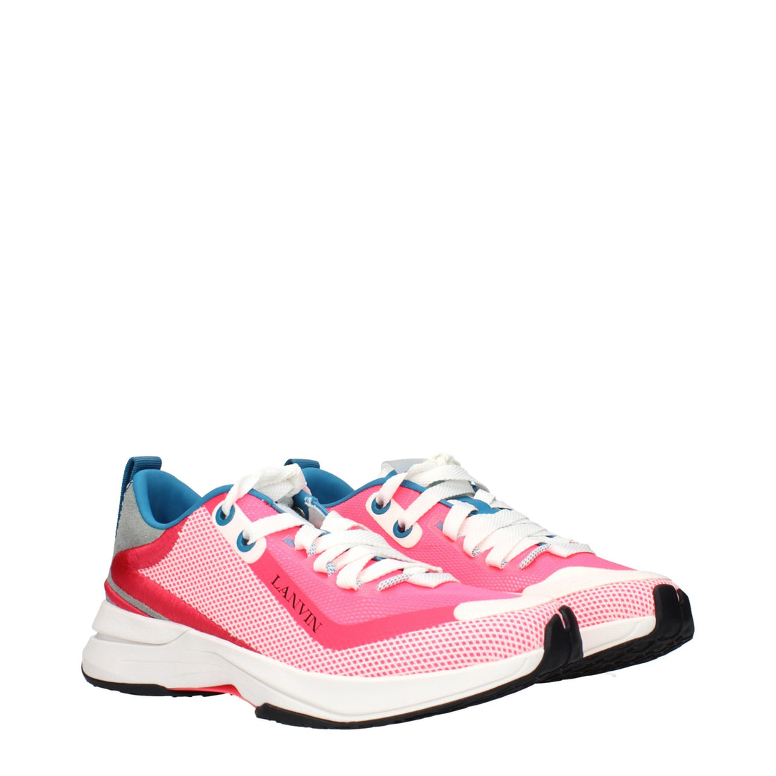 Lanvin Pink Fabric Athletic Sneakers