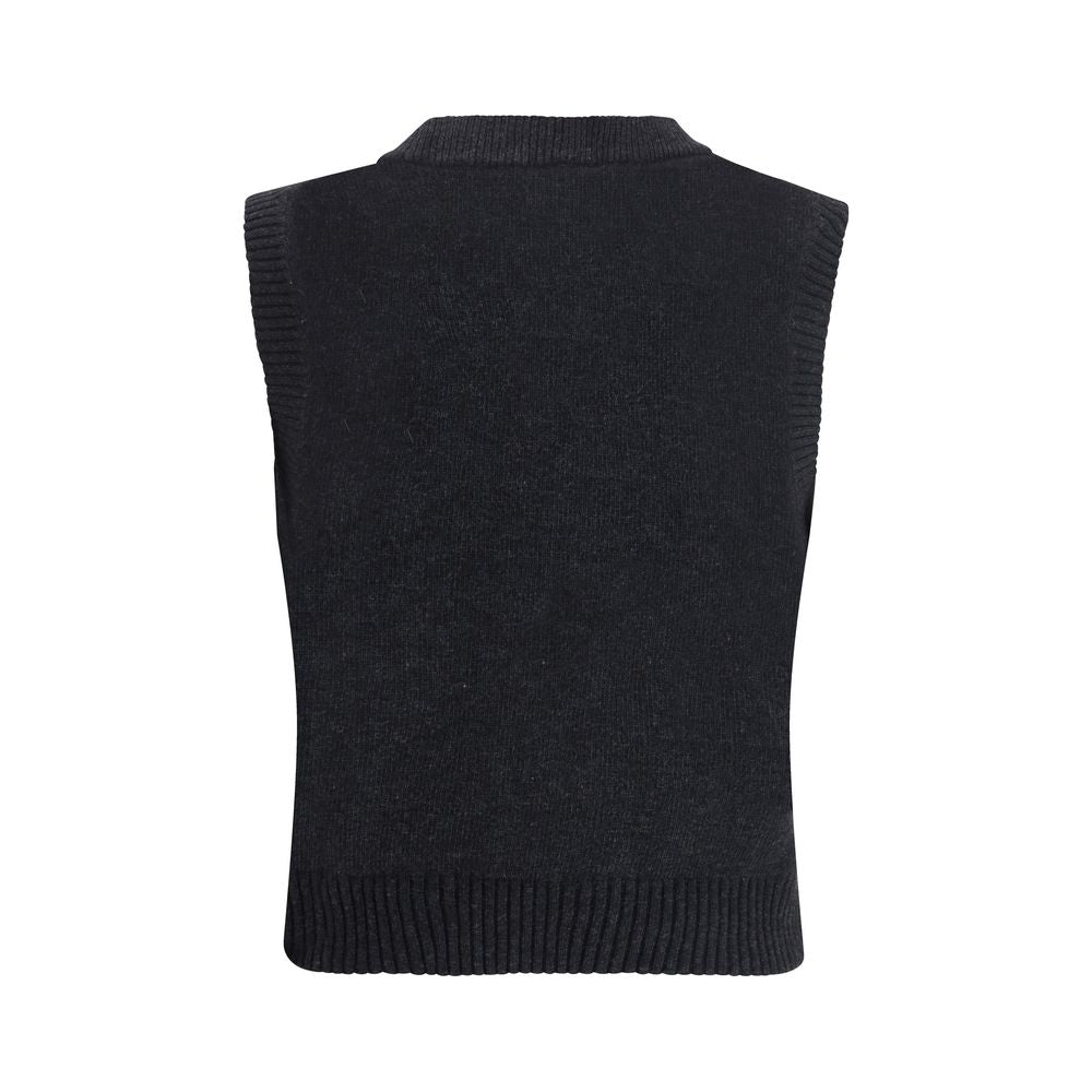 Ganni Black Wool Sweatshirt