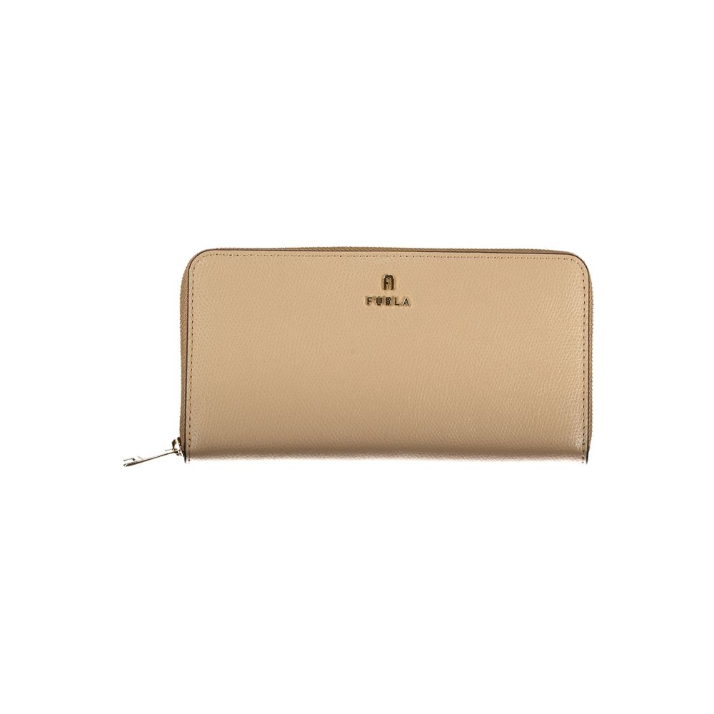 Furla Beige Leather Woman Wallet