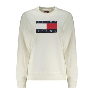 Tommy Hilfiger Bianco Cotton Women Sweatshirt