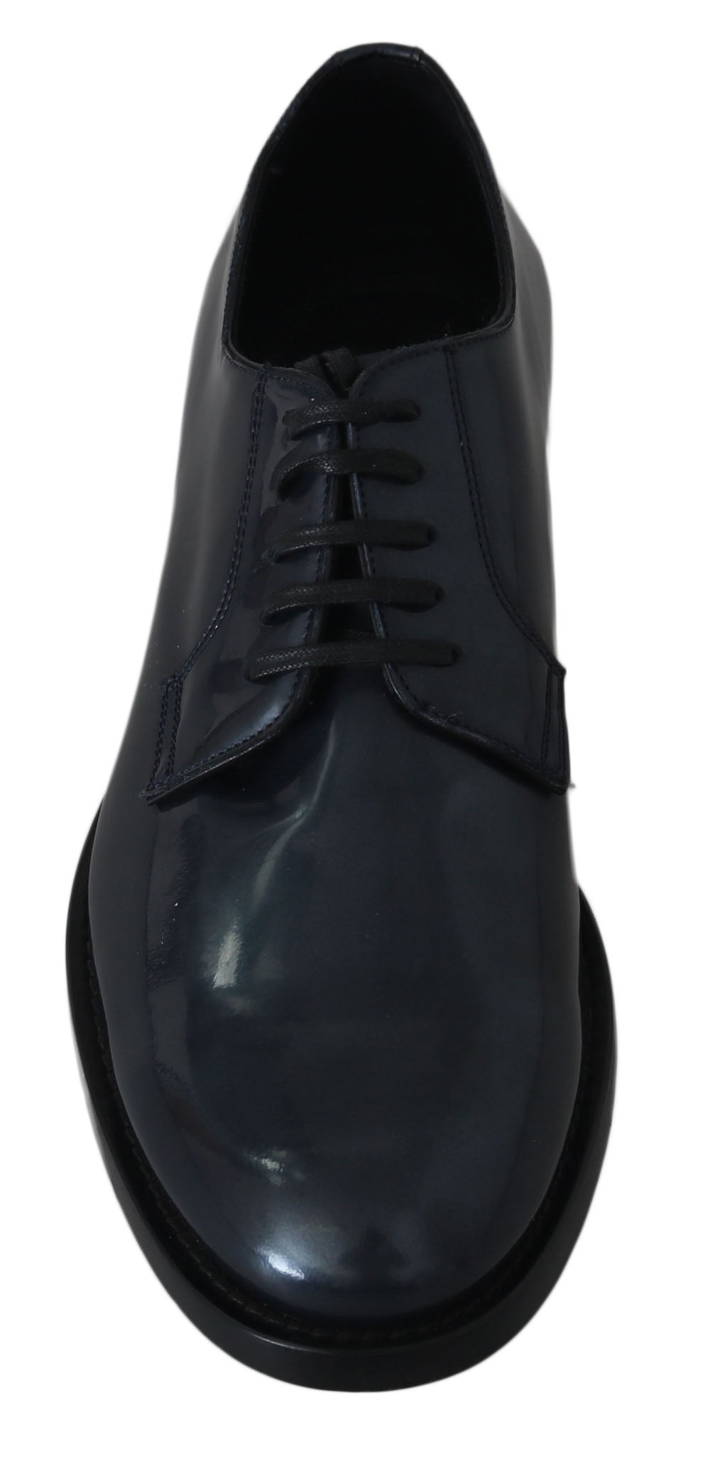 Dolce & Gabbana Blue Leather Derby Dress Formal Shoes - Whispers Of Wisdom Clothing